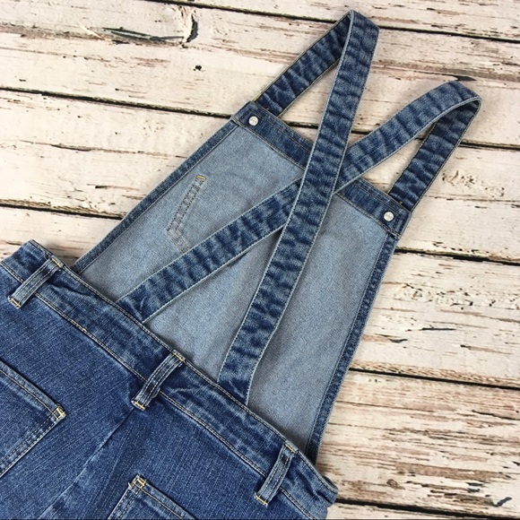 Children’s Place Denim Overalls Shorts Jean Sz 12 - Picture 6 of 10